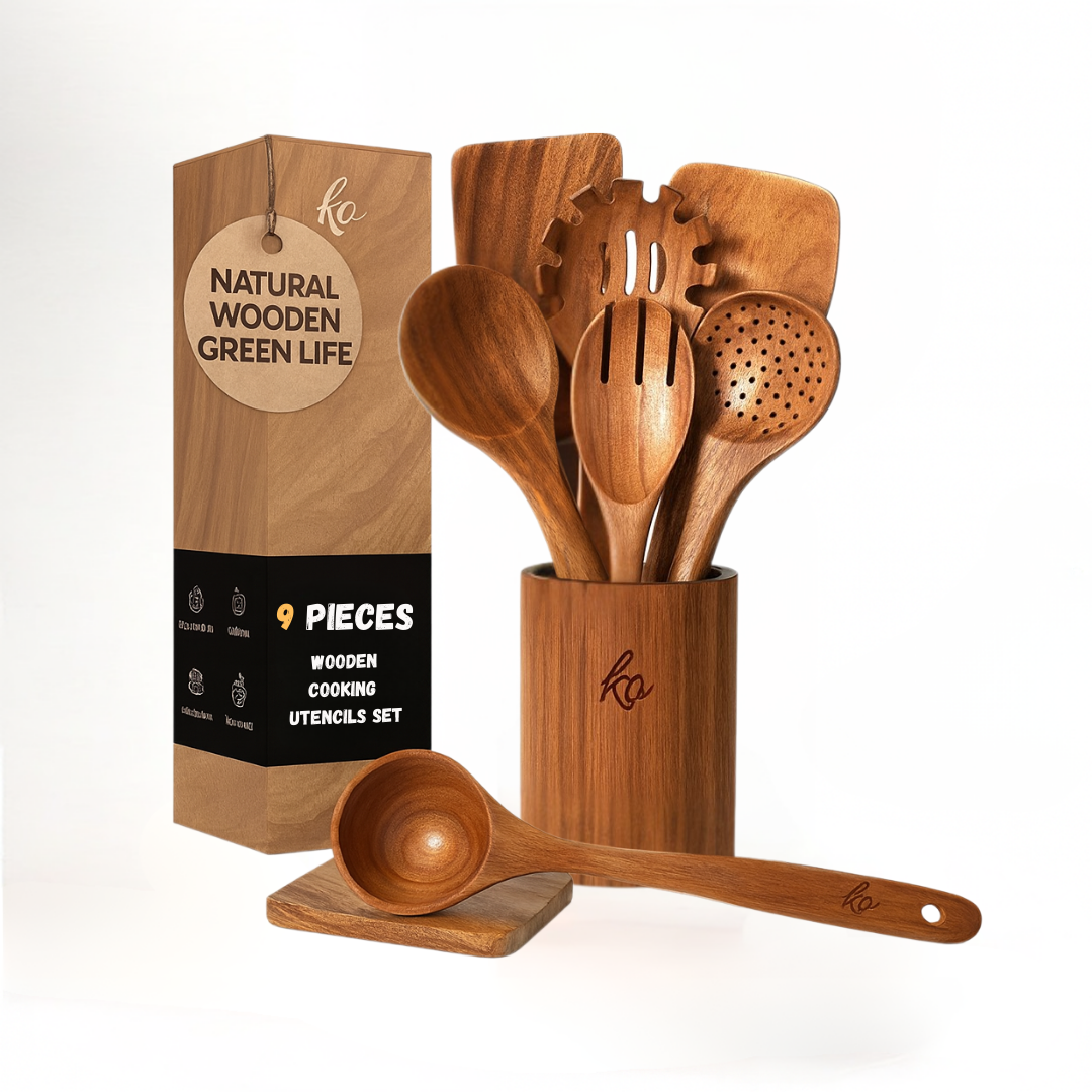 Kocine" Natural Wood Kitchenware